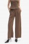  Bardot-Hose „Sloane“ in Braun mit geradem Bein