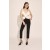  Ilara – Plissiertes Oberteil mit Cut-Outs in Off-White – Bardot-Oberteile für Damen