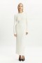 Φόρεμα Kavala Knit Maxi σε ιβουάρ χρώμα | Γυναικεία Φορέματα Bardot για το πρωί έως το βράδυ