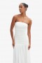  Φόρεμα Solana Mesh Maxi σε χρώμα Orchid White | Γυναικεία Φορέματα Bardot για το πρωί έως το βράδυ