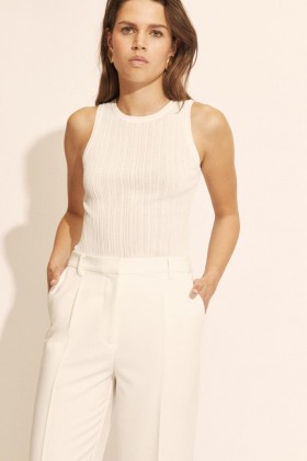 Merel Knit Tank σε Orchidwht | Γυναικεία Μπλούζα Bardot και Φούστες